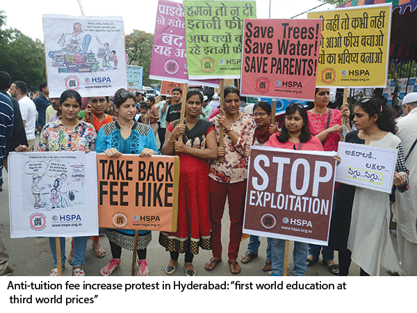 Parents against fee hike