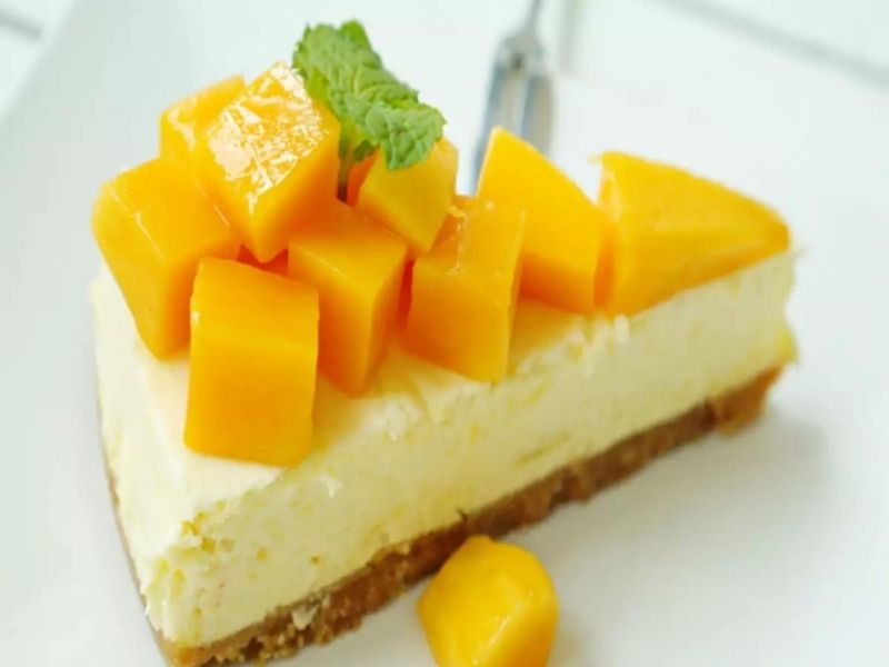 Mango cheesecake: Mango delights, Mango recipes