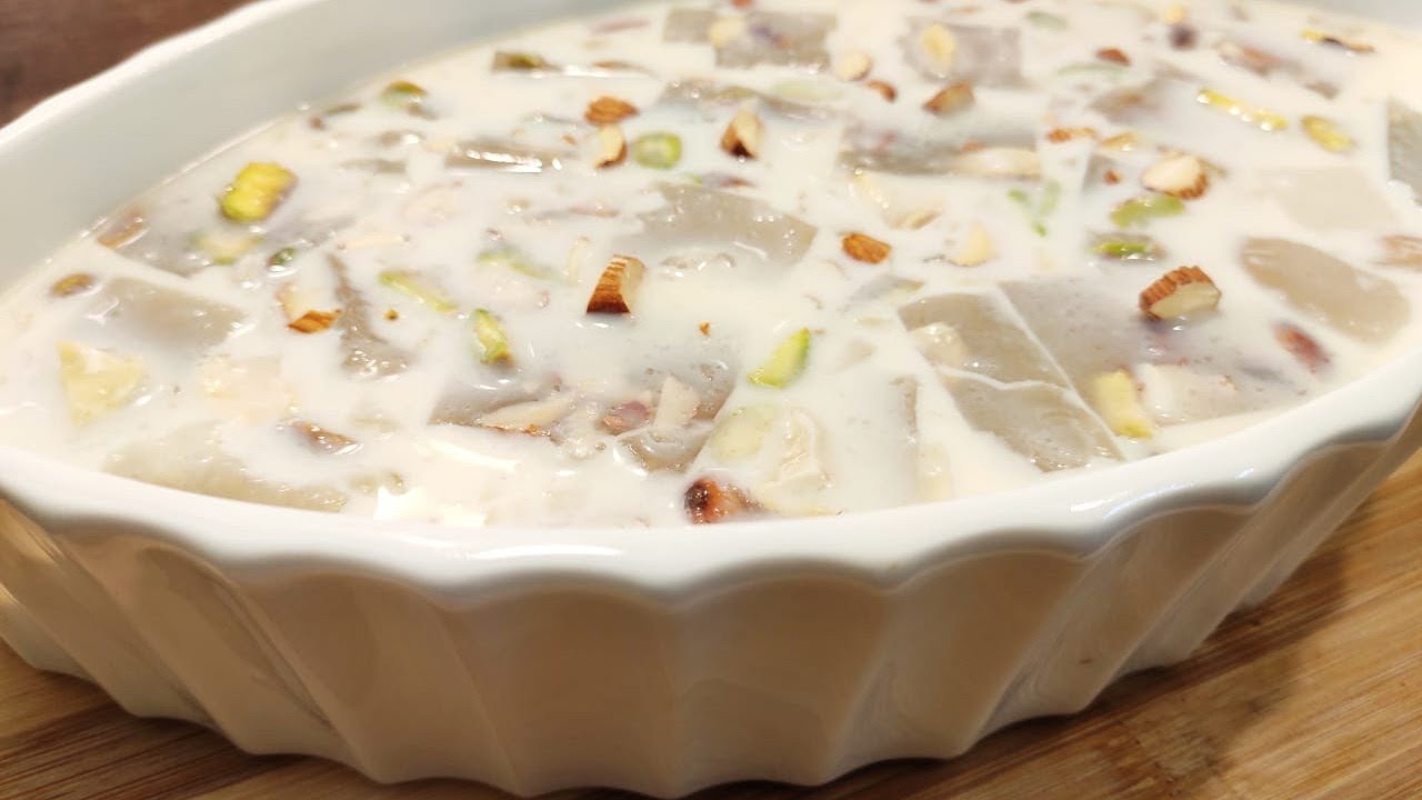 tender coconut pudding-coconut recipes