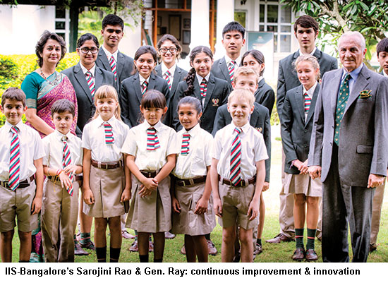 Indus International School Bangalore Sarojini Rao and Gen Arjun Ray