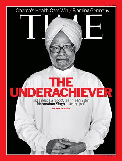 Manmohan Singh on TIME cover