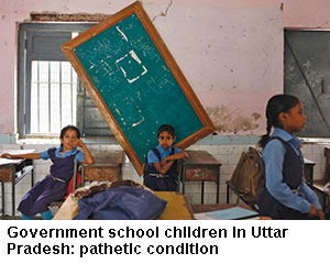 BJP Education Report Card + UP government school