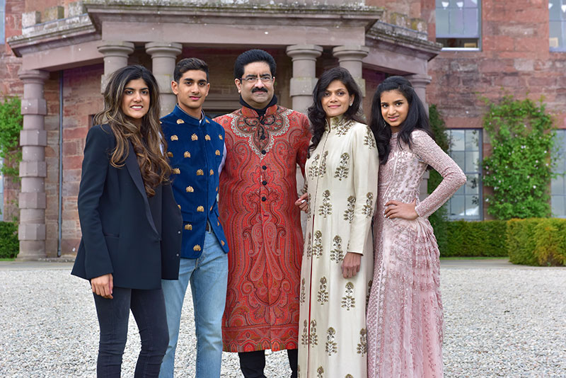 Neerja Birla with children