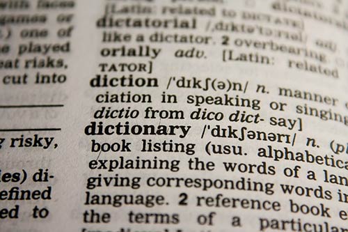 dictionary