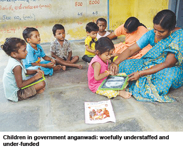 Children in government anaganwadi
