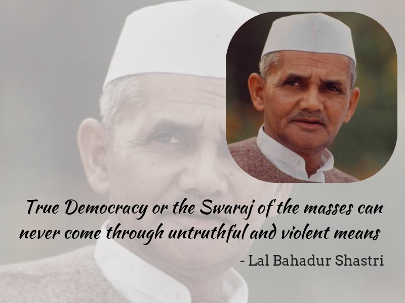 Lal Bahadur Shastri, The Great Son Of The Country.