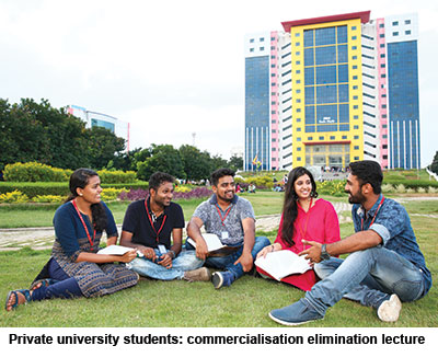 Private university students