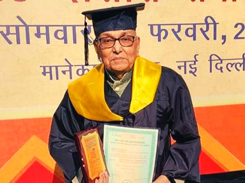 oldest master's degree holder IGNOU