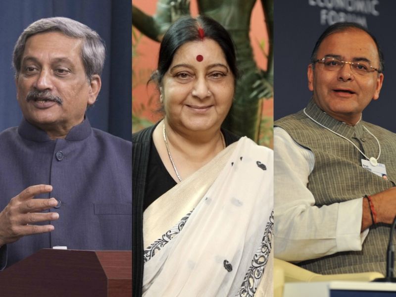 Sushma Swaraj, Arun Jaitley & Manohar Parrikar