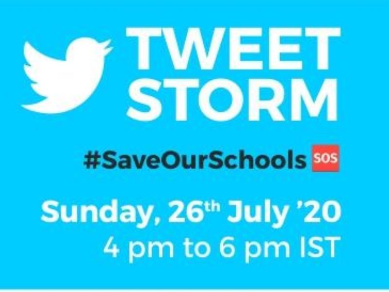 Gujarat schools #SaveOurSchools campaign