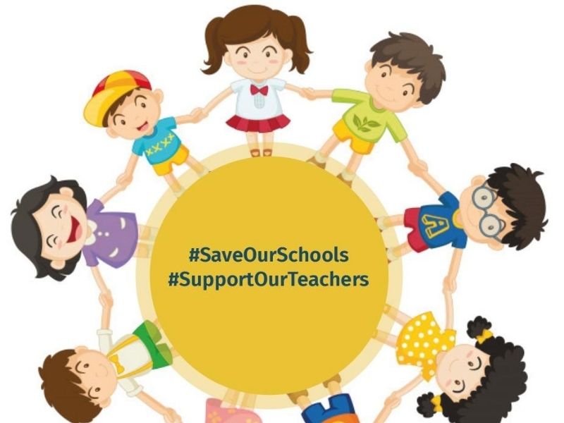 #SaveOurSchools twitter storm protest educators online campaign