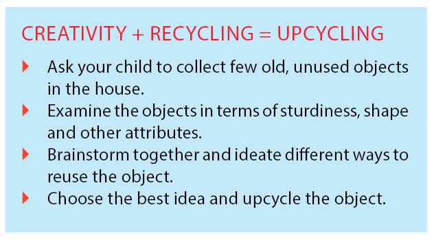 Creatively recycle to upcycle