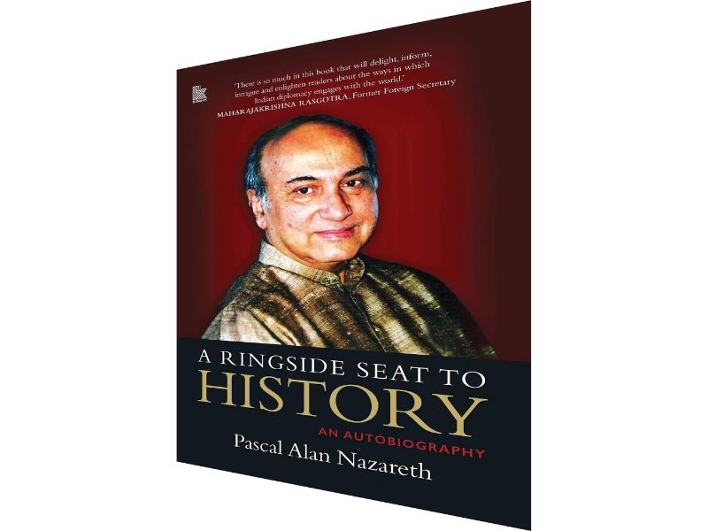 A ringside seat to history: An autobiography; Pascal Alan Nazareth; Konark publishers; Rs.800; Pages 256
