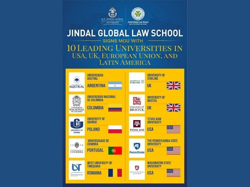 Jindal Global Law School signs MoU