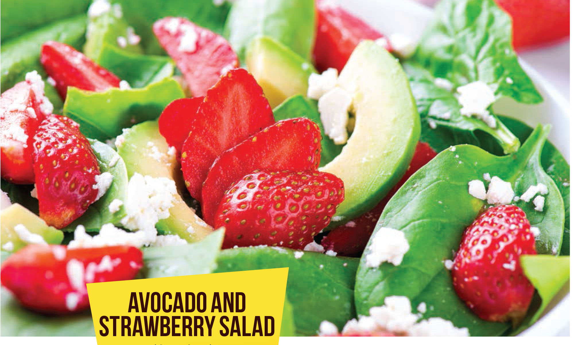 Avocado and strawberry salad