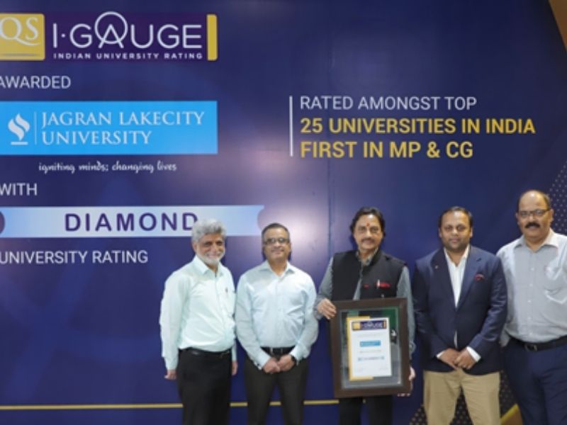 Jagran Lakecity University awarded Diamond rating by QS I-GAUGE