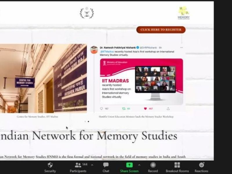 Indian Network for Memory Studies