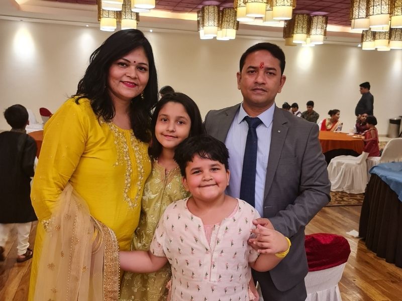 anshu Singh and family