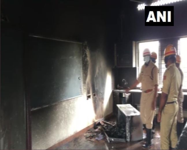 fire at Haveri exam centre