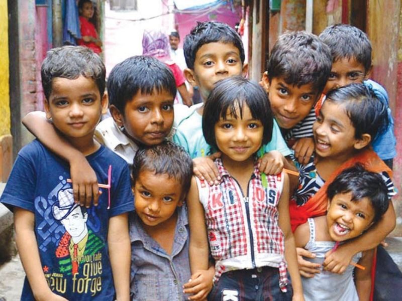 Indian school children 