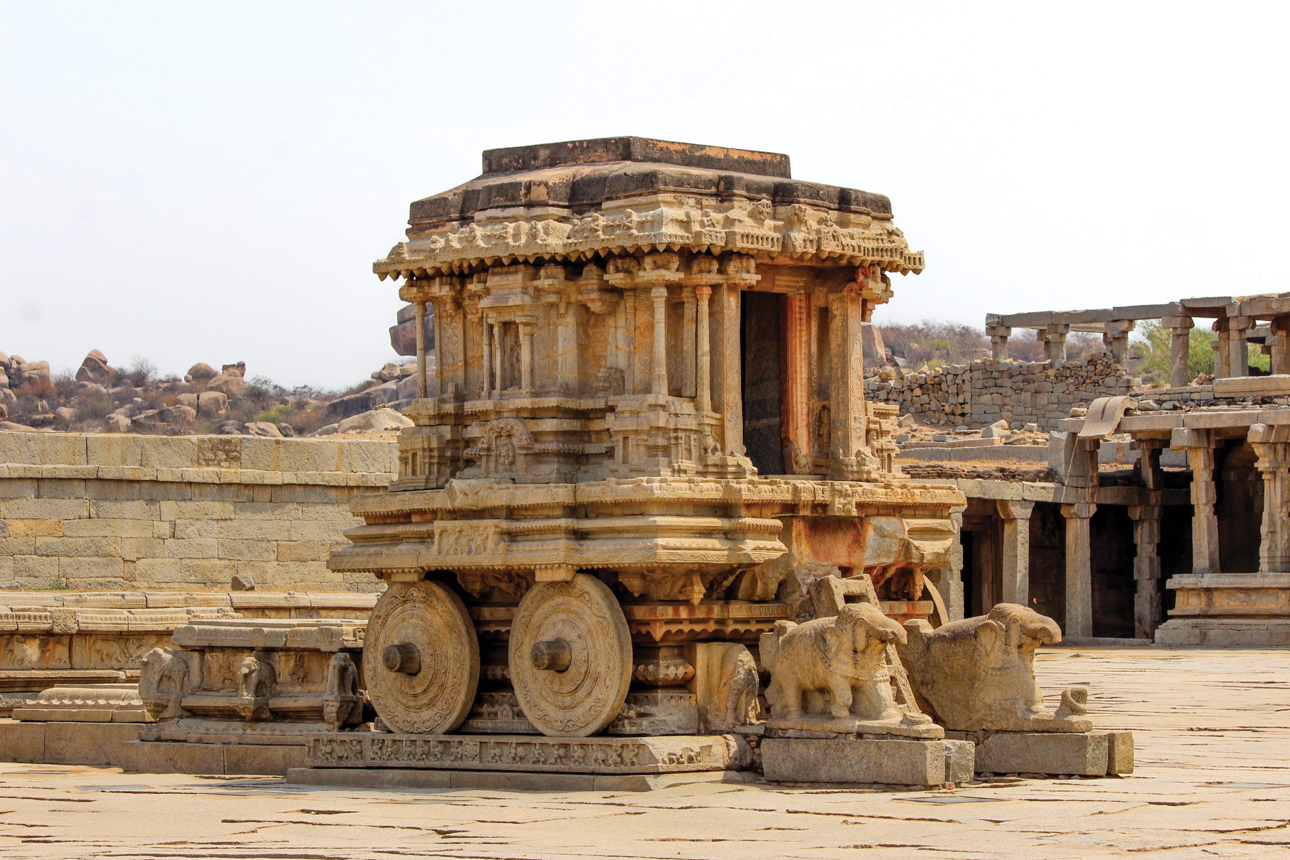 Vittala Temple Stone Chariot, Hampi