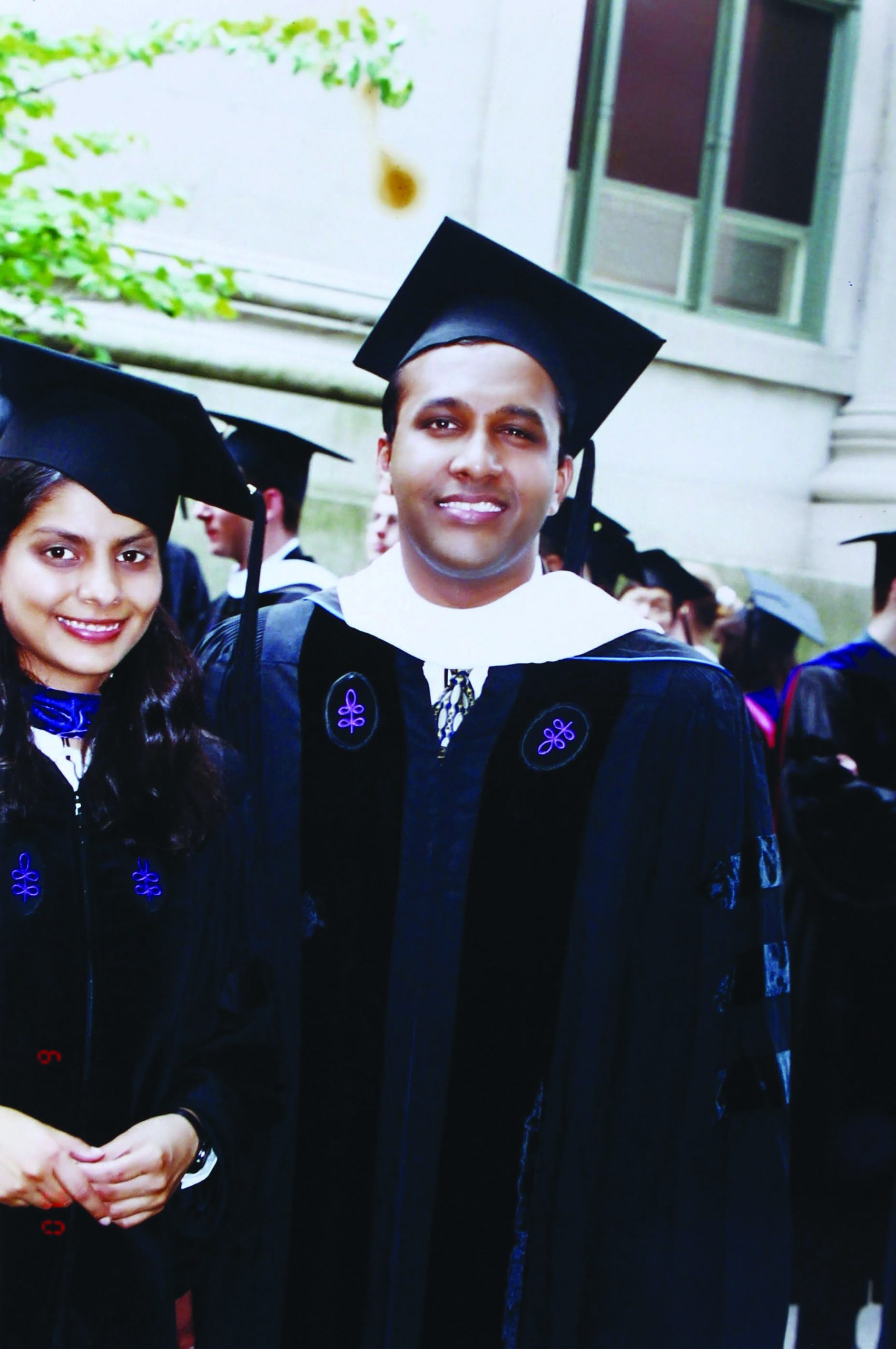 Pratibha Jain & Raj Kumar at Harvard graduation day
