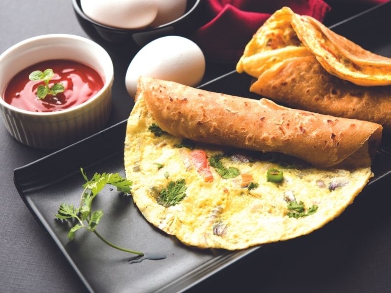 Roti egg roll