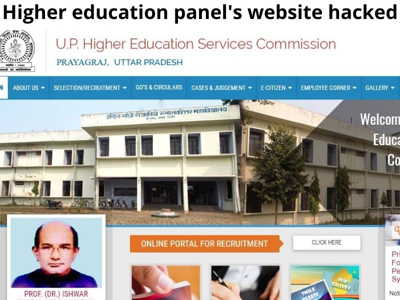 Uttar Pradesh: Higher education panel's website hacked