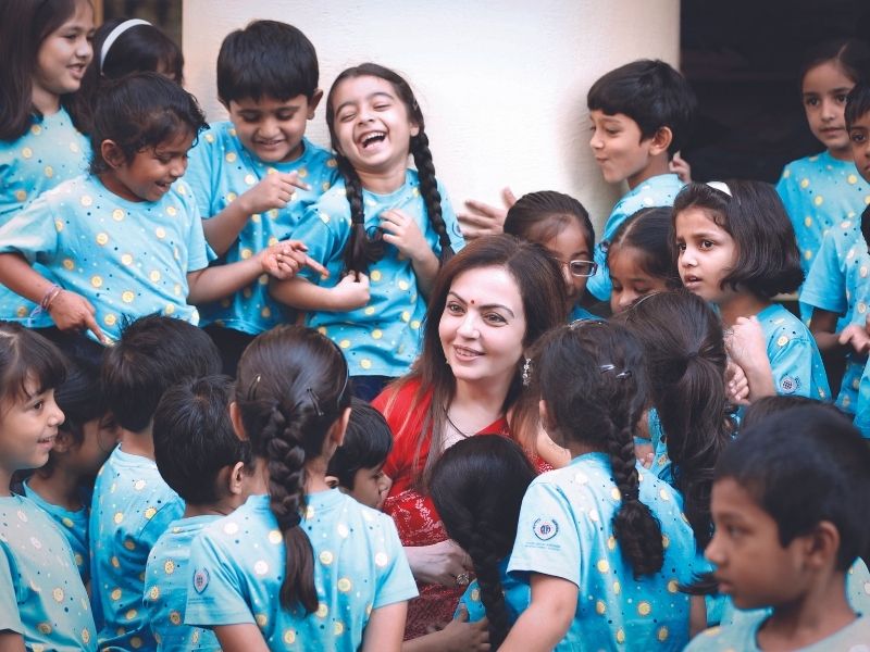 Nita Ambani at Dhirubhai Ambani International School; Best International Day Schools