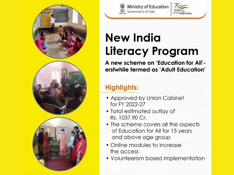 Centre launches National India Literacy Programme 