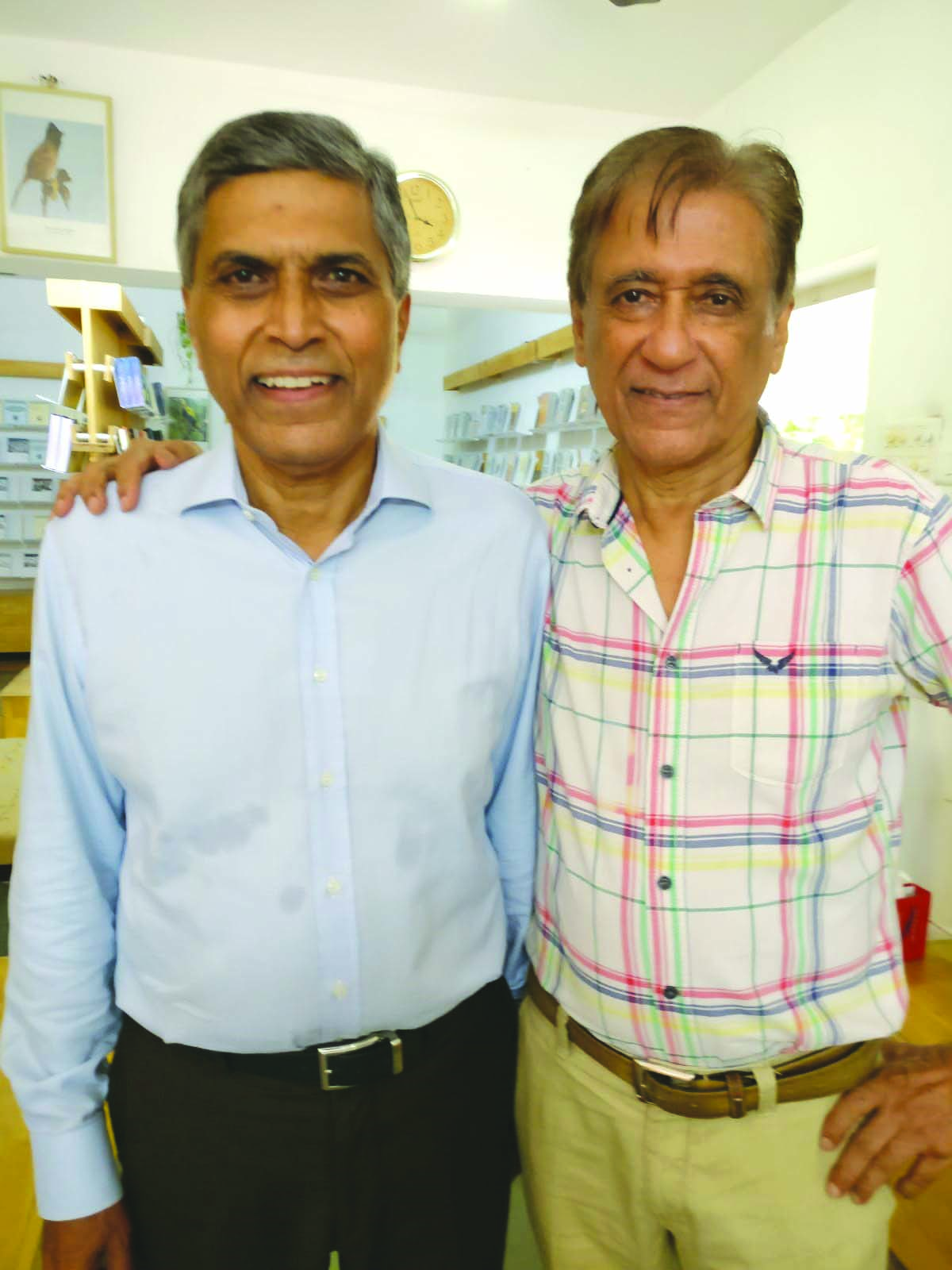 Alluri (left) with Dilip Thakore