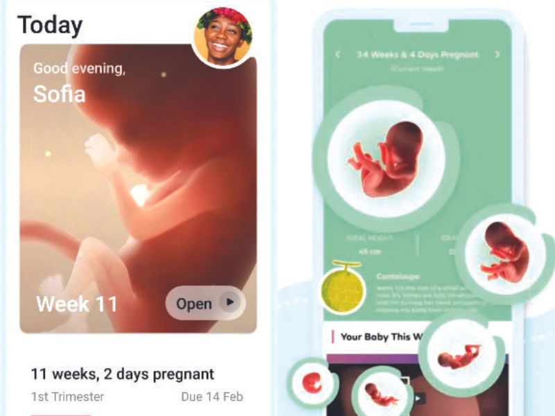 Pregnancy tracking & baby apps