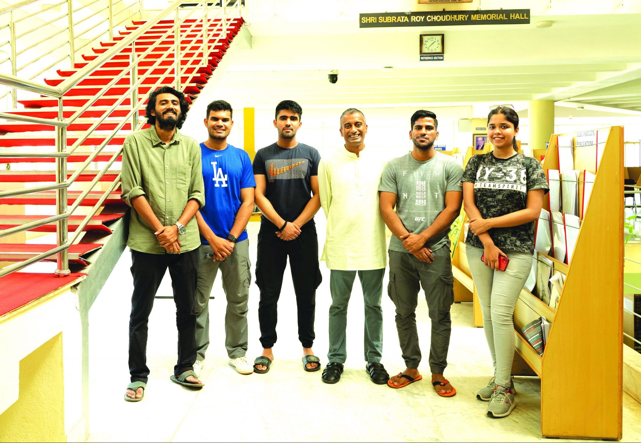 NLSIU's Dr. Krishnaswamy (centre right): "unparalled legal learning environment"