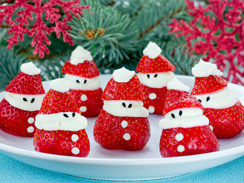 Christmas,Fun,Food,Idea,-,Strawberry,Santa,Claus,,Healthy,And