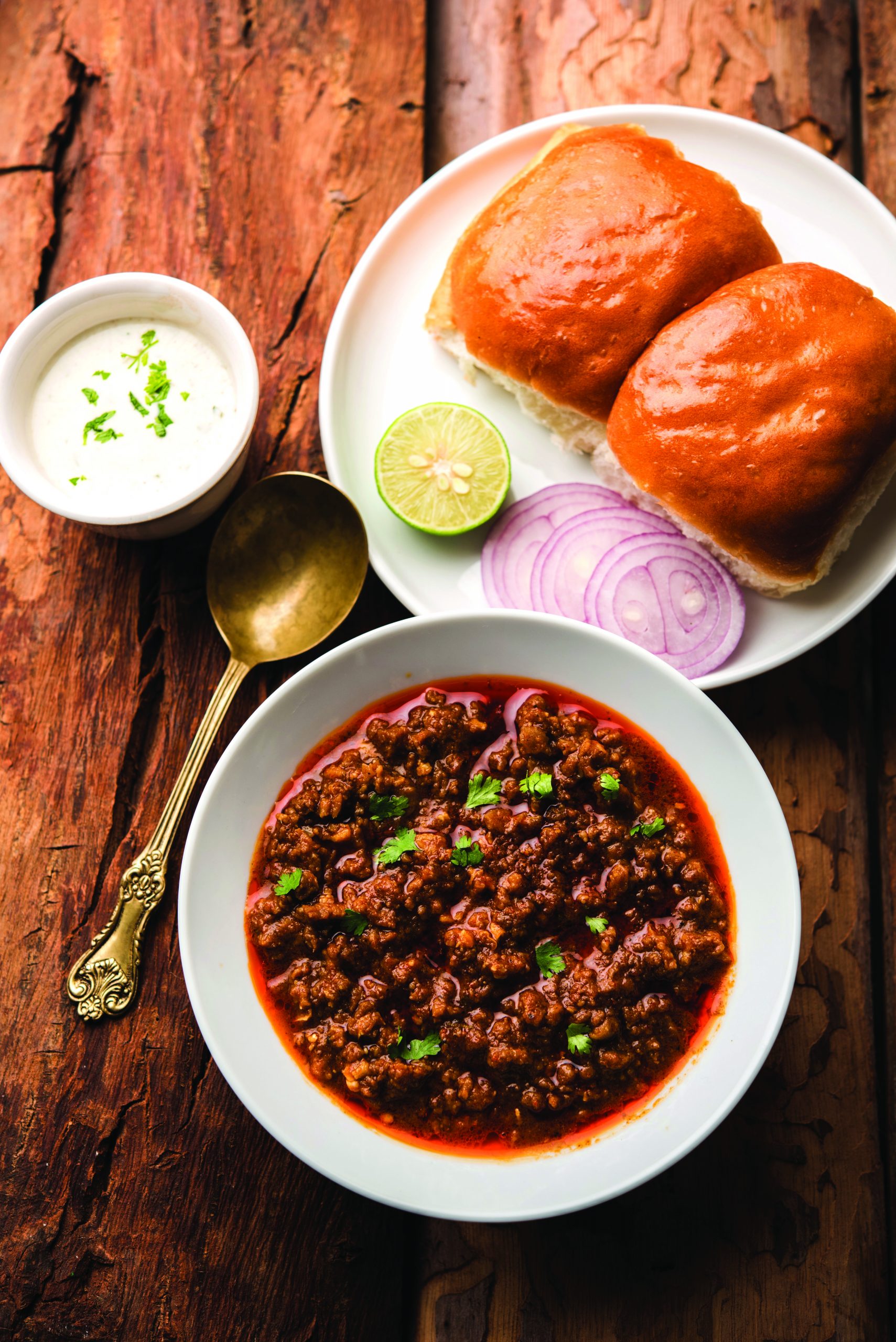 Kheema,/,Keema,Pav,Or,Khima,Paav,Is,A,Spicy