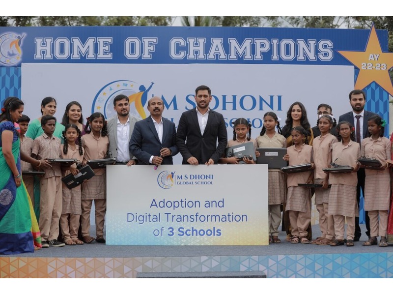 Digital transformation of schools by MS Dhoni Global School