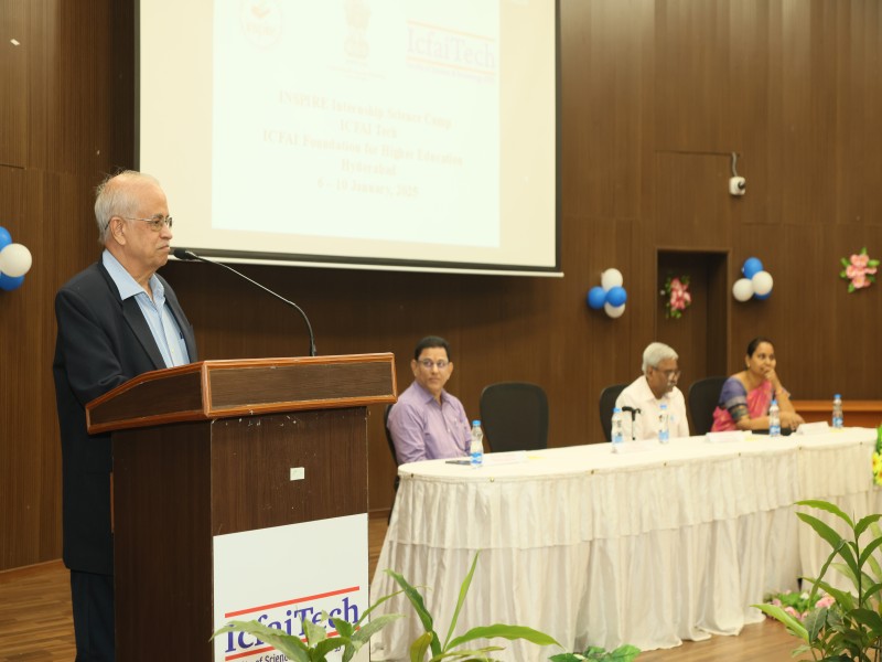 ICFAI Tech hosts Inspire Internship Science Camp