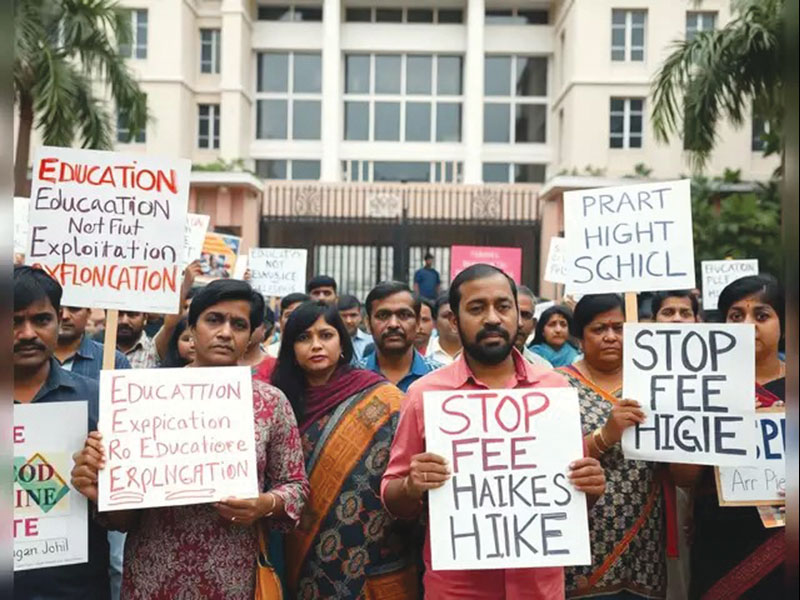 bengaluru-parents-protest-school-fee-hikes