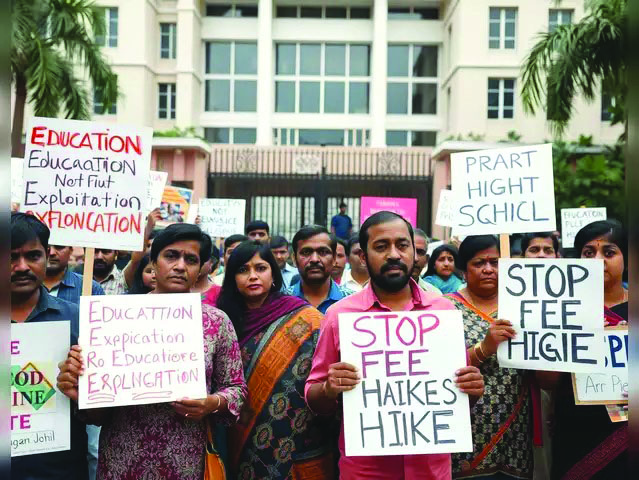 bengaluru-parents-protest-school-fee-hikes