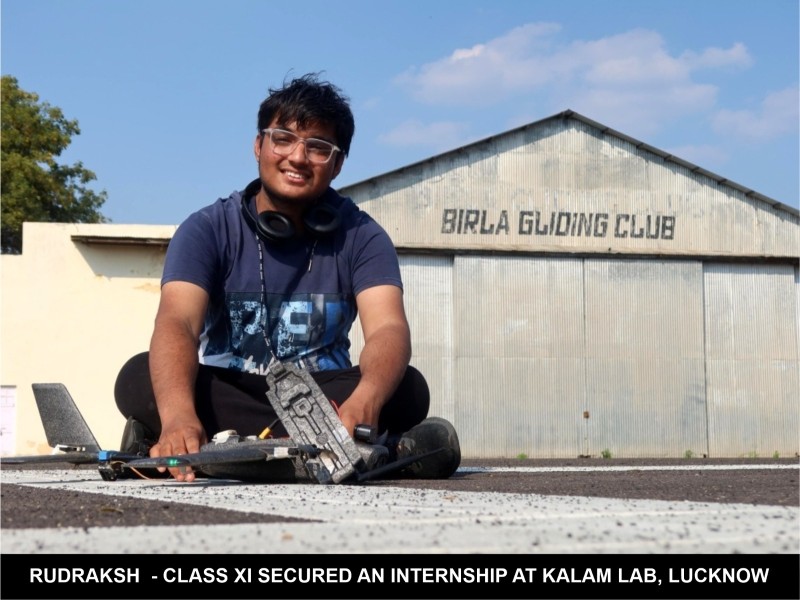 Rudraksh secures internship at Kalam Lab
