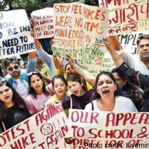 DPS Dwarka parents protest over fee hikes, discrimination