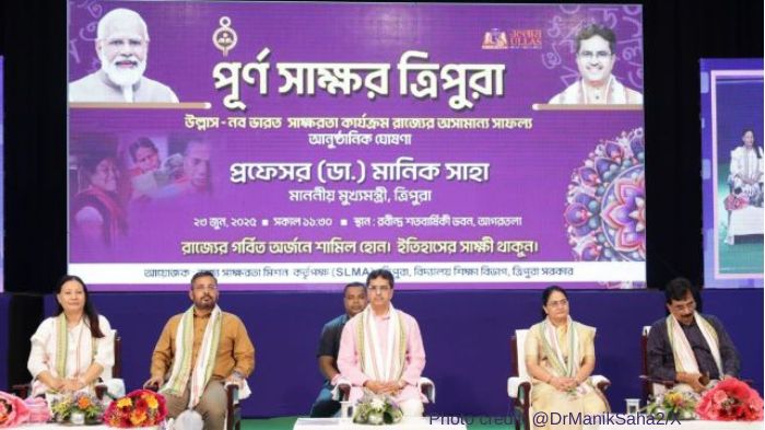 Tripura becomes third fully literate state in country after Mizoram and Goa 