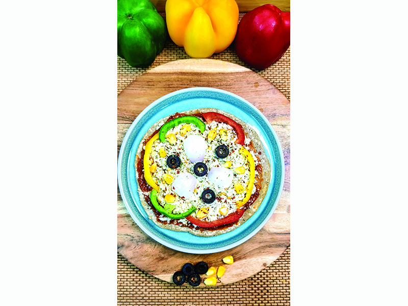 Whole wheat roti pizza copy