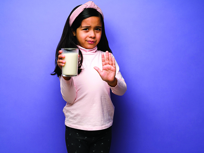 I,Don't,Like,Milk.,Upset,Elementary,Child,With,A,Lactose