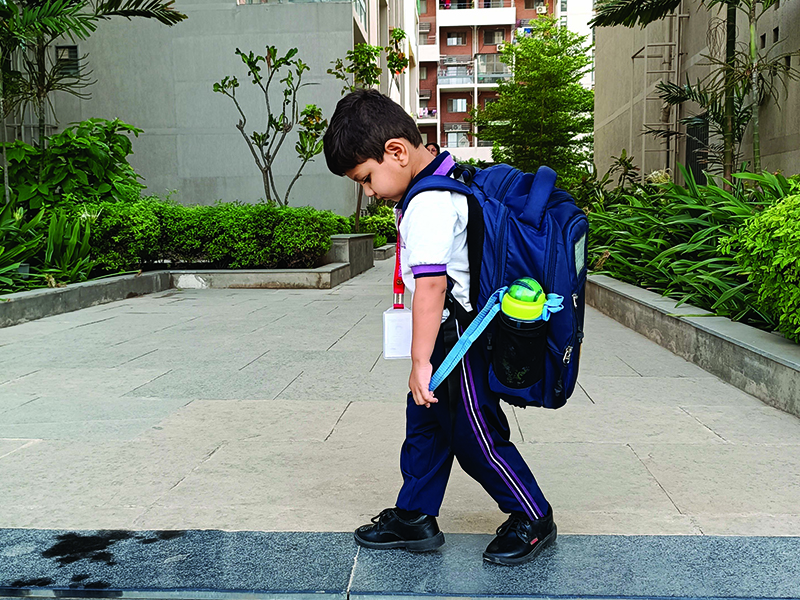 Back,To,School.,Student,In,Uniform,Started,Going,To,School